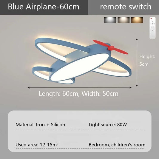 Modern Scandinavian LED Ceiling Light – Kids’ Bedroom Lamp for Boys & Girls